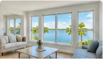 Bright Florida home with large replacement windows